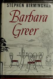 Cover of: Barbara Greer.