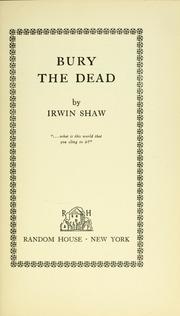 Cover of: Bury the dead