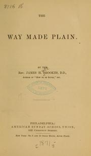 Cover of: The way made plain.