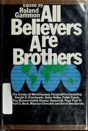 Cover of: All believers are brothers. | Roland Gammon