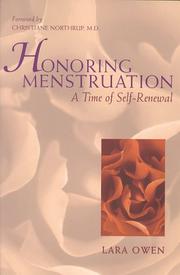 Cover of: Honoring menstruation