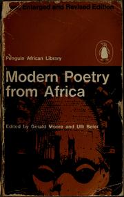 Cover of: Modern poetry from Africa by Gerald Moore, Ulli Beier