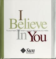 Cover of: I believe in you