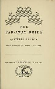 Cover of: The far-away bride