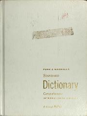 Cover of: Funk & Wagnalls standard dictionary of the English language | 