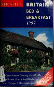 Cover of: Britain bed & breakfast 1997 by Tim Stilwell