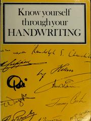 Cover of: Know yourself through your handwriting