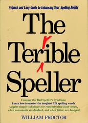 Cover of: The terrible speller | William Proctor