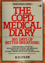 Cover of: The COPD medical diary by B. D. Colen