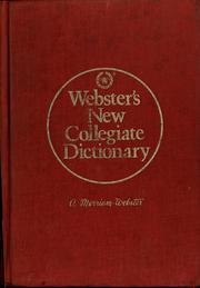 Webster's New Collegiate Dictionary. | Open Library