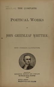 Cover of: The political works of John Greenleaf Whittier ...