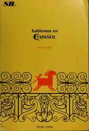 Cover of: Hablemos en español: primer libro : Spanish text 1