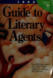 Cover of: 1995 Guide to literary agents by Kirsten C. Holm