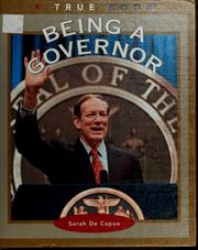 Cover of: Being a governor by Sarah De Capua