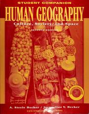 Cover of: Student companion ... to accompany Human geography, culture, society, and space, seventh edition
