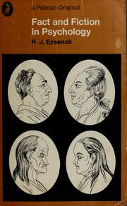 Cover of: Fact and fiction in psychology by Hans Jurgen Eysenck