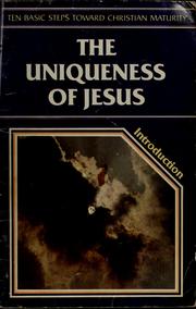 Cover of: Uniqueness of jesus by Bright Bill