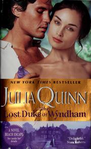 Cover of: The lost duke of Wyndham