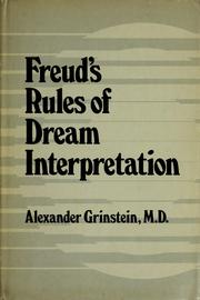 Cover of: Freud's rules of dream interpretation