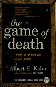 Cover of: The game of death: effects of the cold war on our children.