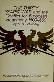 Cover of: The Thirty Years War and the conflict for European hegemony, 1600-1660