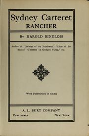 Cover of: Sydney Carteret, rancher