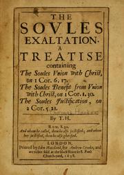 Cover of: The soules exaltation ...