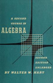 Cover of: A second course in algebra