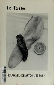 Cover of: To taste