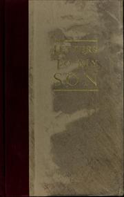 Cover of: Letters to my son by Kent Nerburn