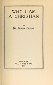 Cover of: Why I am a Christian