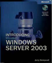 Cover of: Introducing Microsoft Windows Server 2003 by Jerry Honeycutt