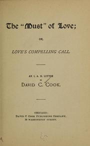 Cover of: The "must" of love