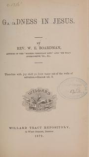 Cover of: Gladness in Jesus | William W. Boardman