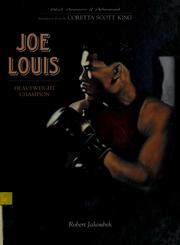 Cover of: Joe Louis | Robert E. Jakoubek