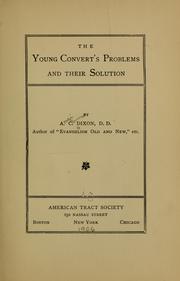Cover of: The young convert's problems and their solution