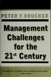 Cover of: Management challenges for the 21st century