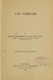 Cover of: Pax vobiscum