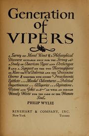 Cover of: Generation of vipers by Philip Wylie