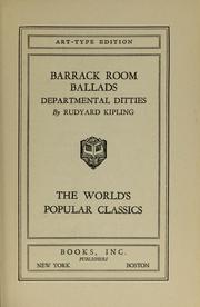 Cover of: Barrack-room ballads by Rudyard Kipling