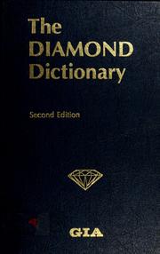 Cover of: The diamond dictionary.