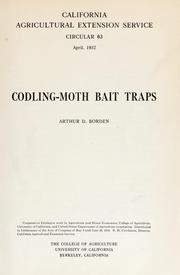 Cover of: Codling-moth bait traps