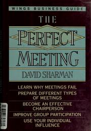 Cover of: The perfect meeting