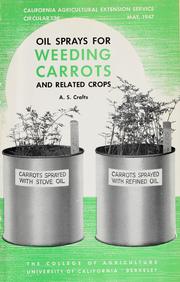 Cover of: Oil sprays for weeding carrots and related crops
