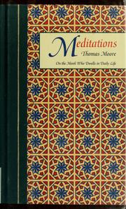 Cover of: Meditations by Moore, Thomas