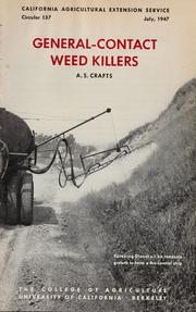 Cover of: General-contact weed killers