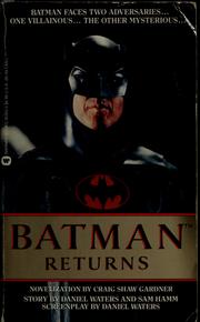 Cover of: Batman returns by Craig Shaw Gardner