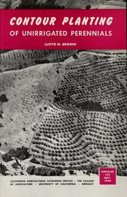 Cover of: Contour planting of unirrigated perennial by Lloyd N. Brown