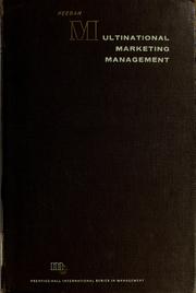 Cover of: Multinational marketing management by Warren J. Keegan