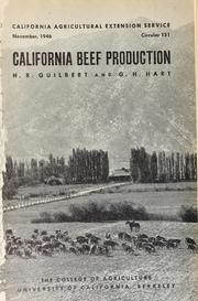 Cover of: California beef production